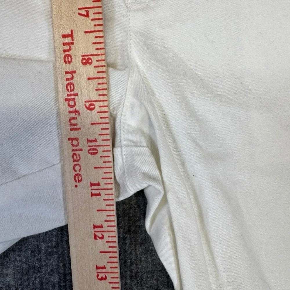 Polo Ralph Lauren Boys White Chino Shorts with Striped Belt Size 14 Stretch